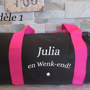 Sports bag child first name, travel bag, airy center bag, duffel bag / changing bag, weekend bag / family / friends outing, ballad bag / picnic