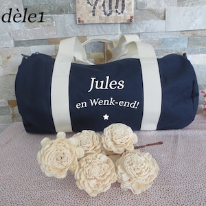 Children&#39;s sports bag with first name, travel bag, leisure center bag, duffel bag/changing bag, weekend bag/family/friends outing, walking/picnic bag