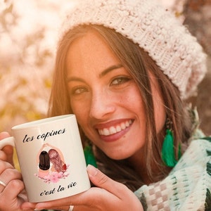 Mug/Cup girlfriends, surprise gift mug, birthday mug, friends mug, personalized mug with first names