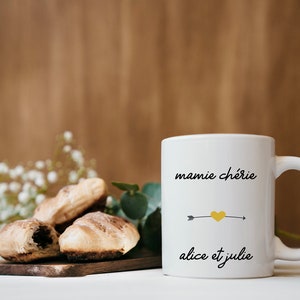 Mok Oma/Opa/Mama/Papa/Peetvader/Peettante lieveling, gepersonaliseerde mok, gepersonaliseerde mok, kindernaam mokken