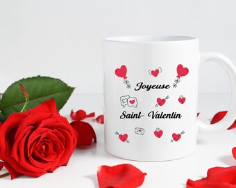 Mug Saint Valentin, Mug personnalisé à offrir pour la st valentin, Mug amoureux, Mug couple