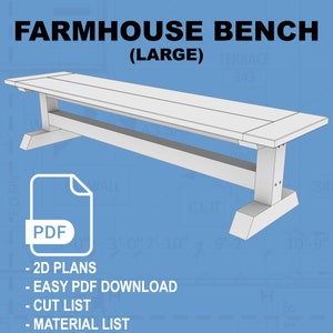 Farmhouse Bench (96&quot; Long)