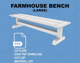 Farmhouse Bench (96" Long)