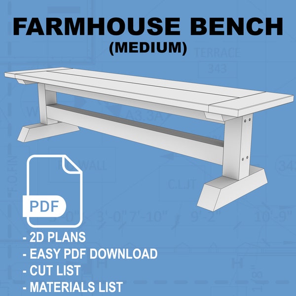 Farmhouse Bench (80" Long)