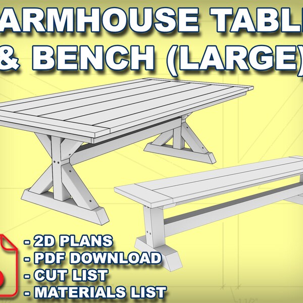 Farmhouse Table Etsy