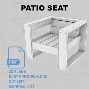 Patio Seat - 1 Cushion Wide (Chair)
