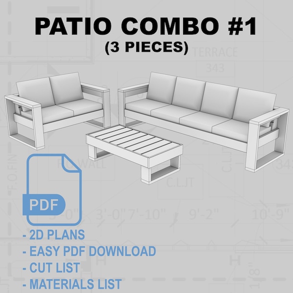 Patio Furniture Set (Option 1)