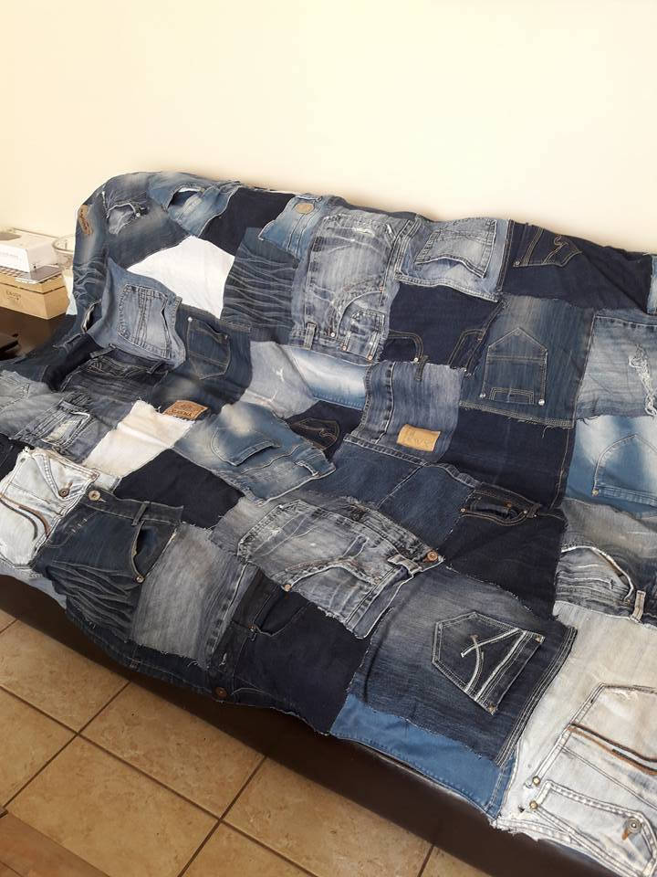 Plaids en Jean Recyclé et Doublé Polaire