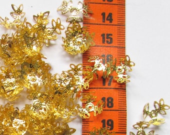 142 cups gold leaf 16mm in diameter