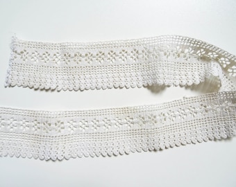 53cm ivory vintage lace crochet 4.5 cm in height