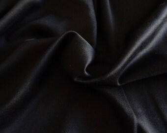 Black 195x152cm suit wool gabardine