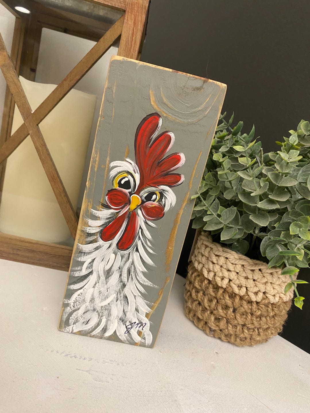 Farm House Rooster Whimsical Home Decor - Etsy