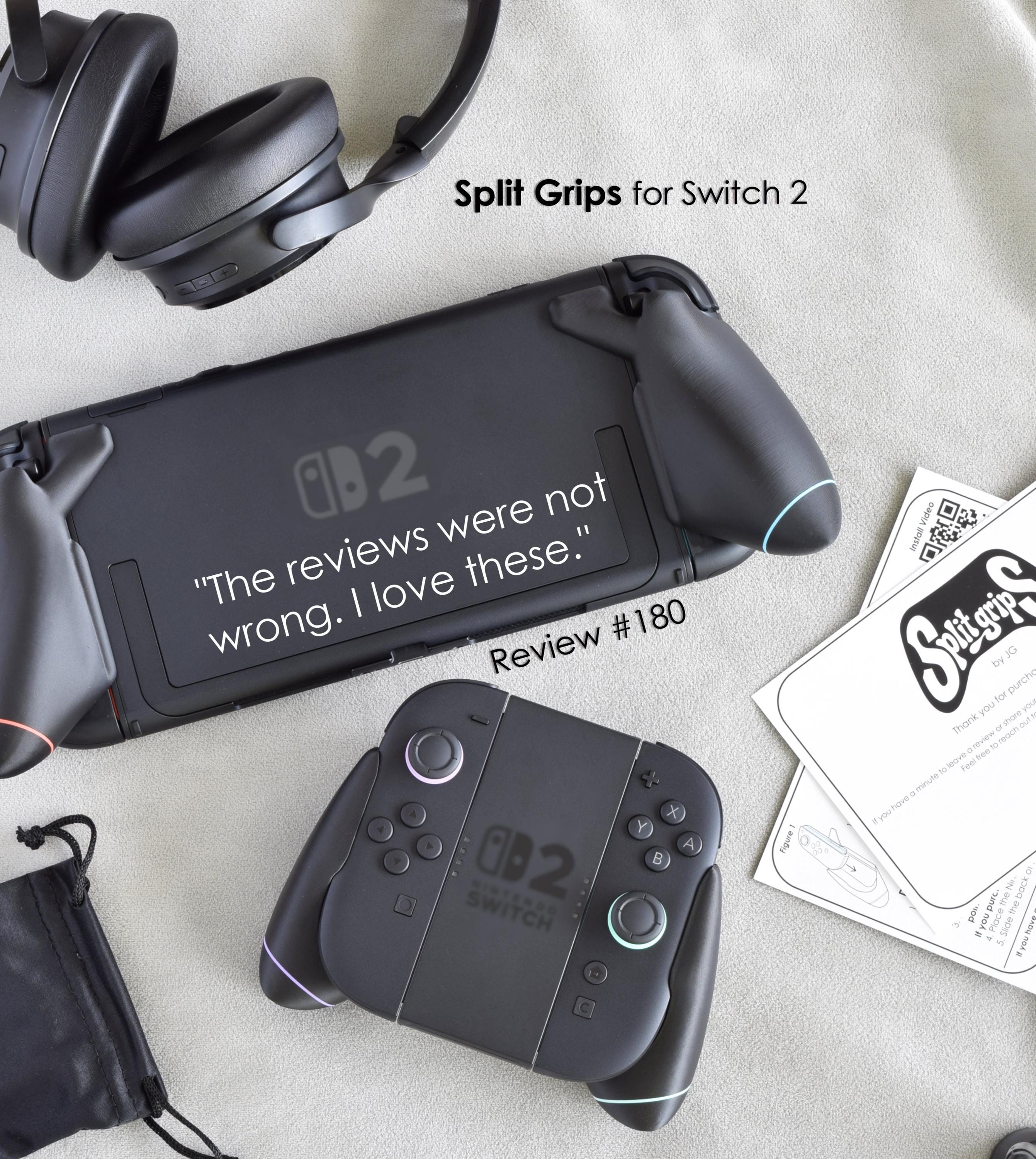 Nintendo Switch 2 Split Grips - Pro Controller Feel in Handheld