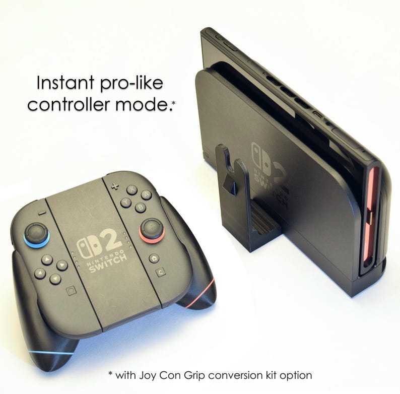 Nintendo Switch 2 Split Grips - Pro Controller feel in Handheld and Docked Play image 2