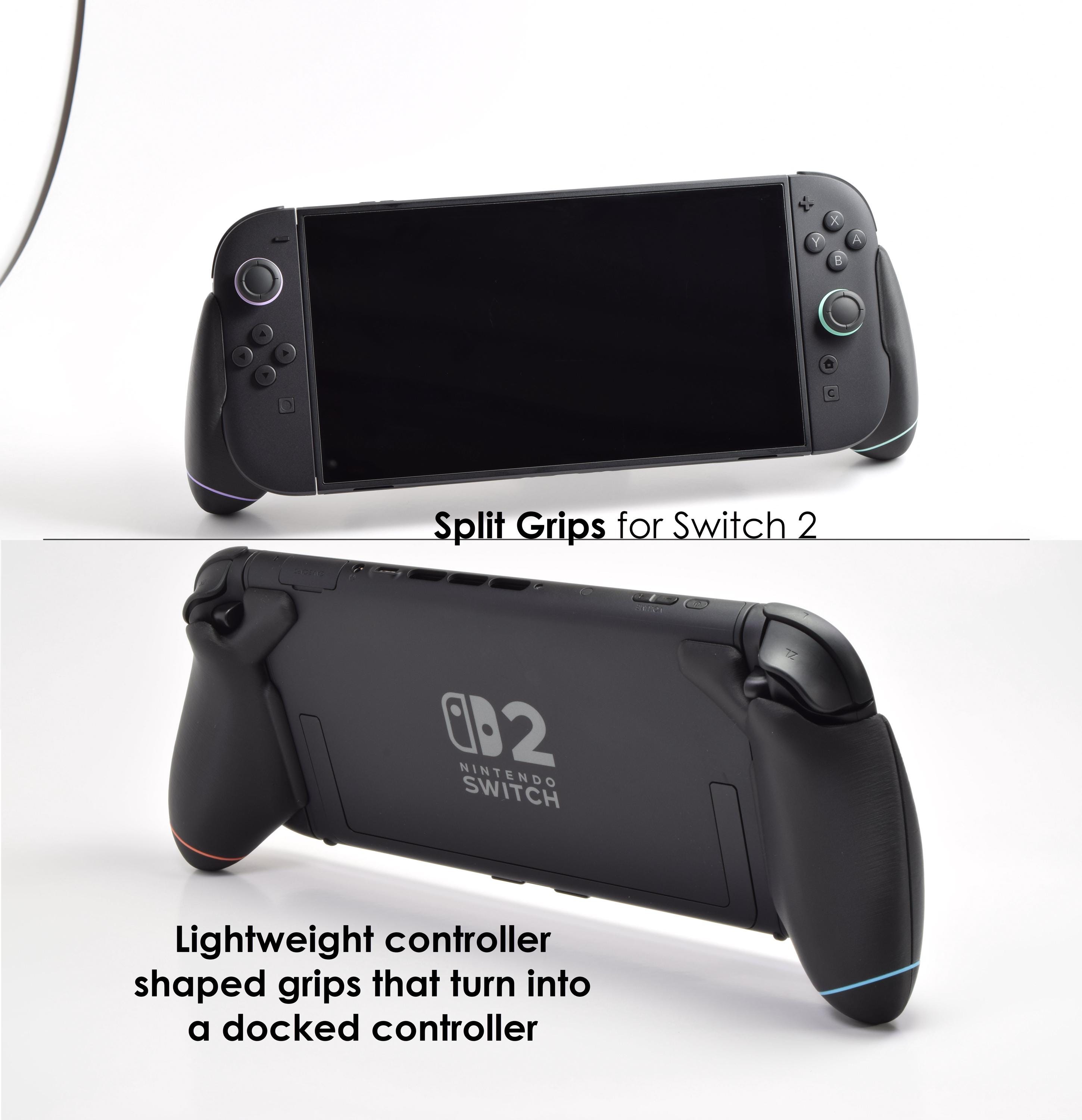 Nintendo Switch 2 Split Grips - Pro Controller Feel in Handheld