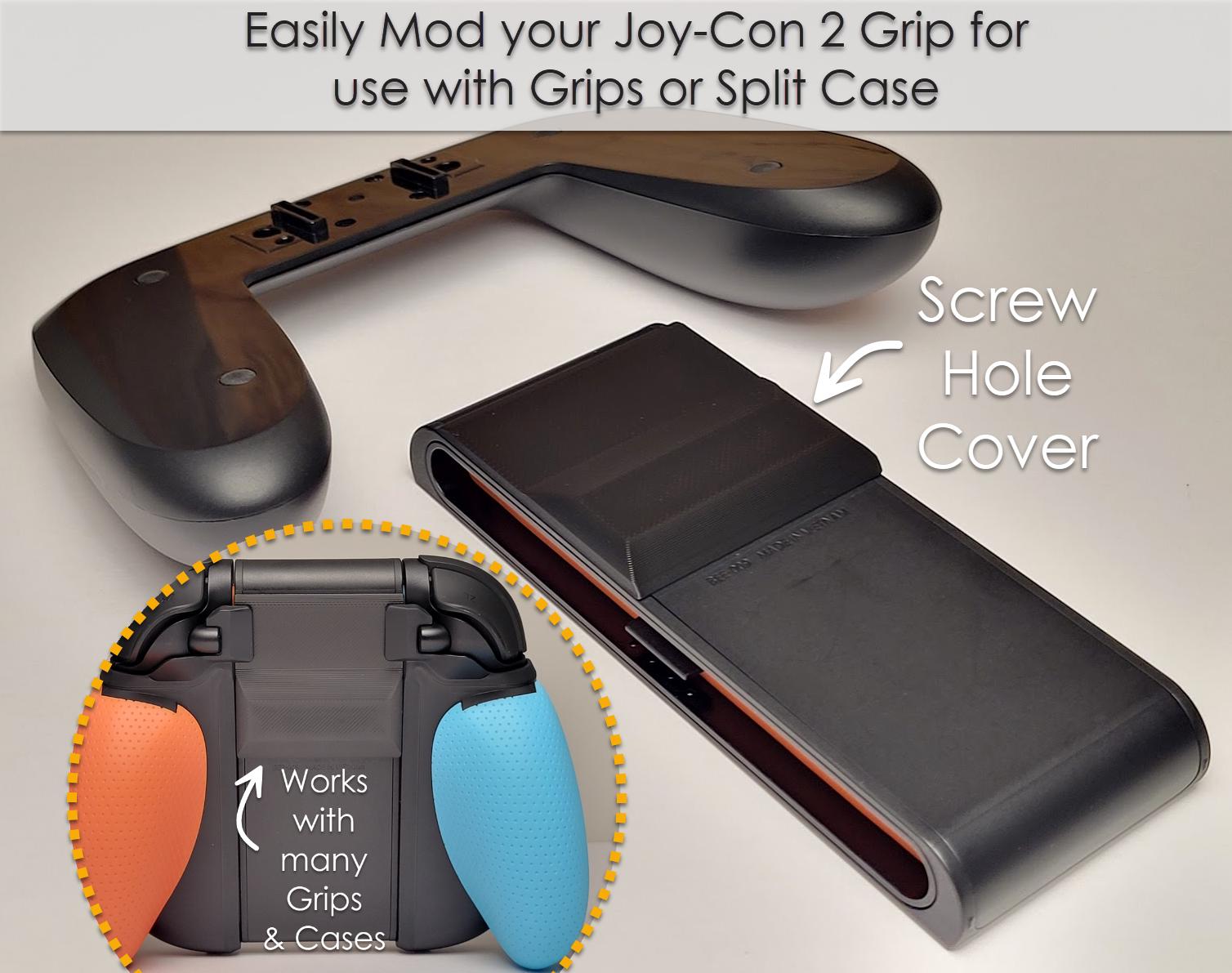Switch 2 Joy Con Grip Mod - for Handle Replacement - Cover Plate