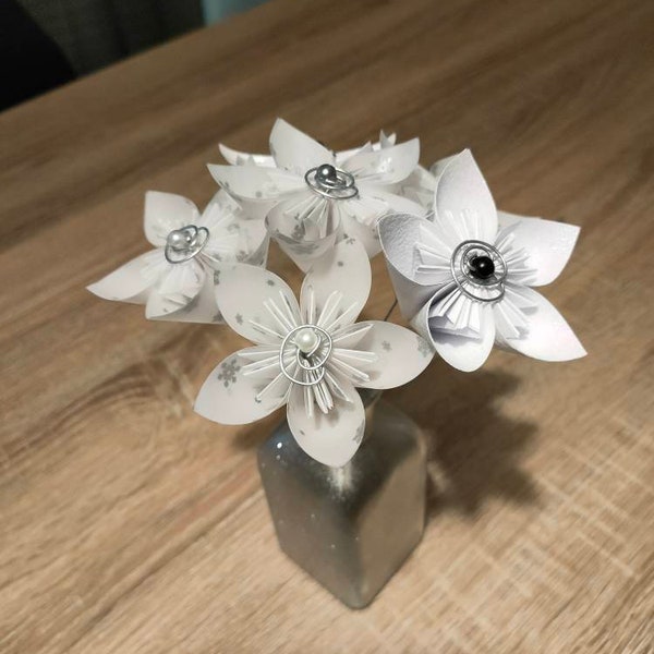 Bouquet de fleurs origami