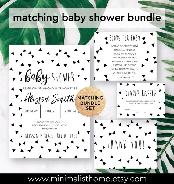 baby shower invitation bundles