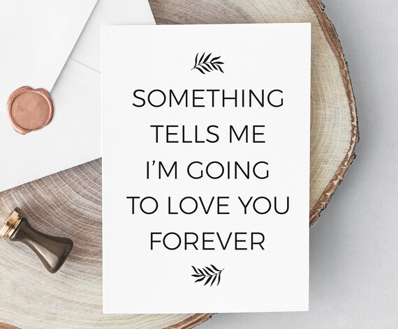 Love Quote Valentine S Day Card Romantic Card Love Card Etsy