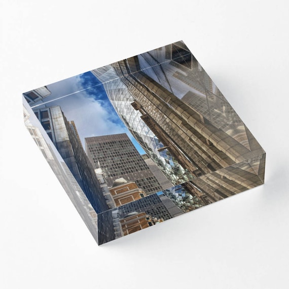 London City - Acrylic Block - BalazsRomsics 4 x4 / 6 x 6 Home decor