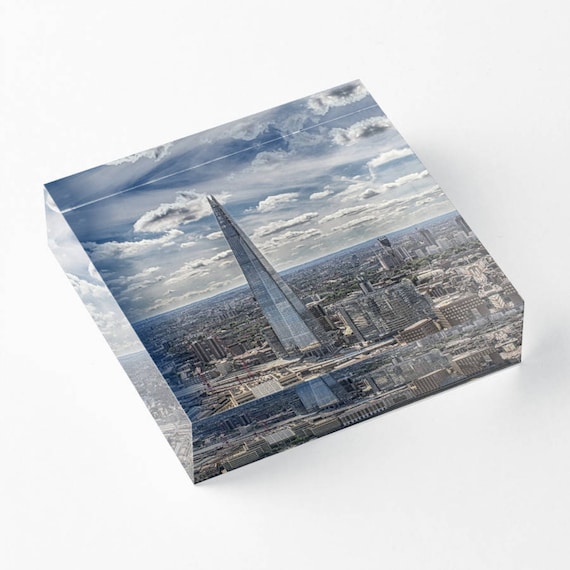 The Shard - Acrylic Block - BalazsRomsics 4 x4 / 6 x 6 Home decor