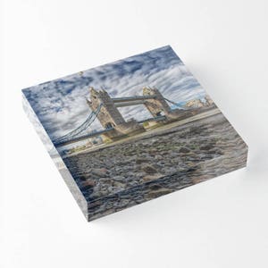 Tower Bridge - Acrylic Block - BalazsRomsics 4 x4 / 6 x 6 Home decor