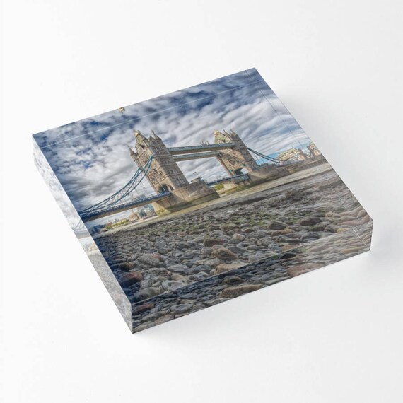 Tower Bridge - Acrylic Block - BalazsRomsics 4 x4 / 6 x 6 Home decor