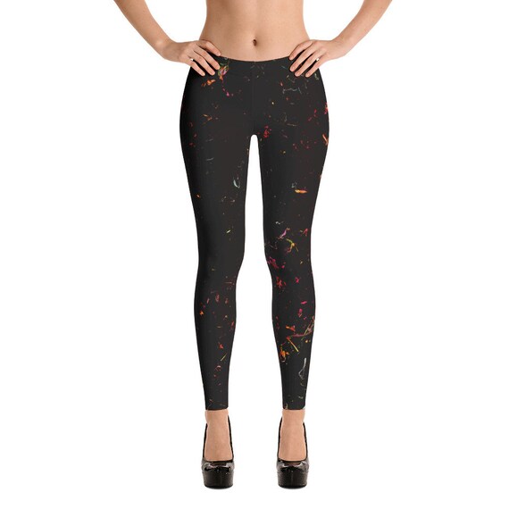 Black Pink Leggings by BalazsRomsics