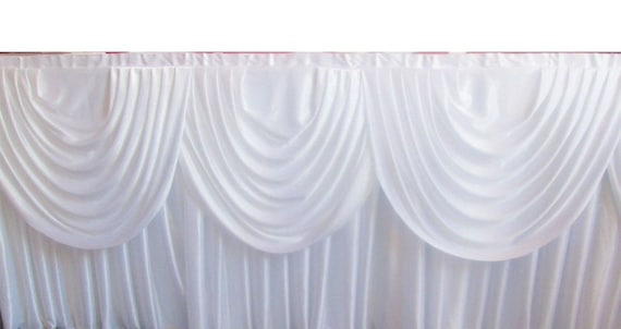 Wedding Detachable Swag Silky Satin Backdrop Party Stage Etsy