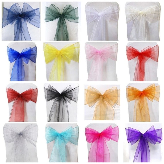 Organza chair covers new arrivals