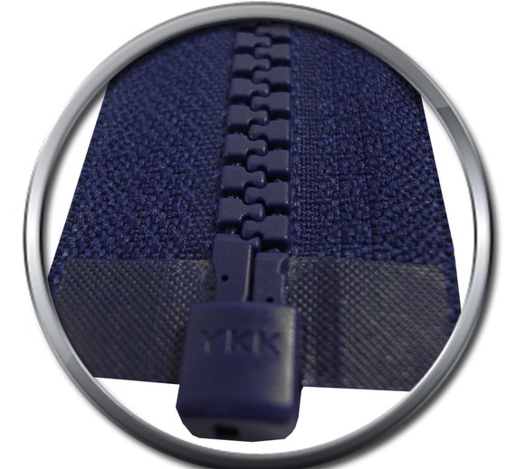 34/" NAVY CHUNKY PLASTIC OPEN END ZIP No 5 weight 86 CM BEST QUALITY