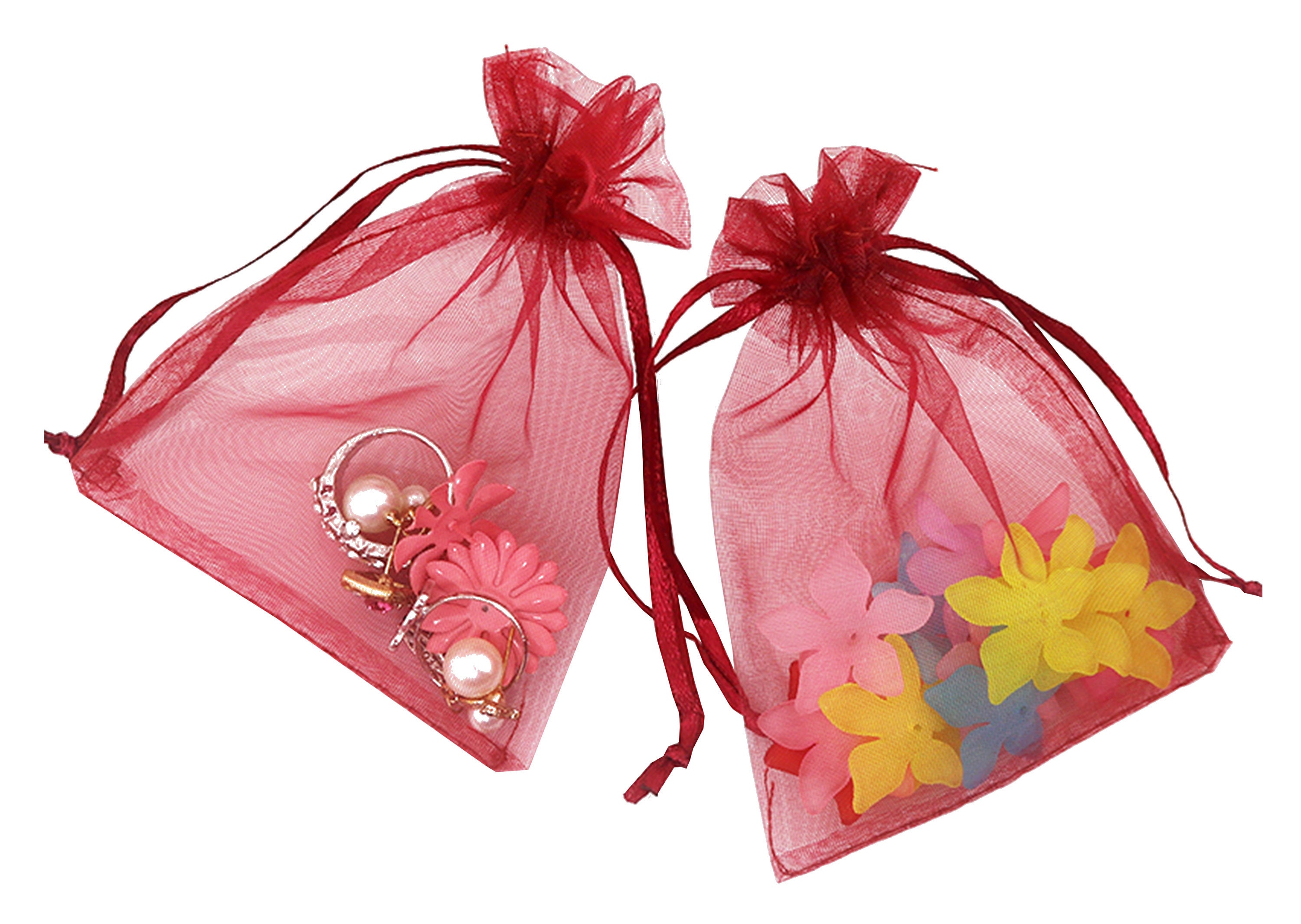 ORGANZA Gift BAGS 7 x 9cm Small Drawstring Wedding Favours Etsy