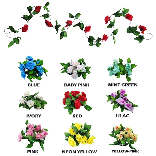 Artificial Flower Garland Etsy UK