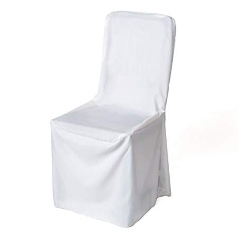 Polyester Chair Cover Square Top Heavy Duty Dining Covers Etsy