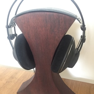 wood headphone stand SIPO, wood headphone holder, wooden headphone holder, sipo