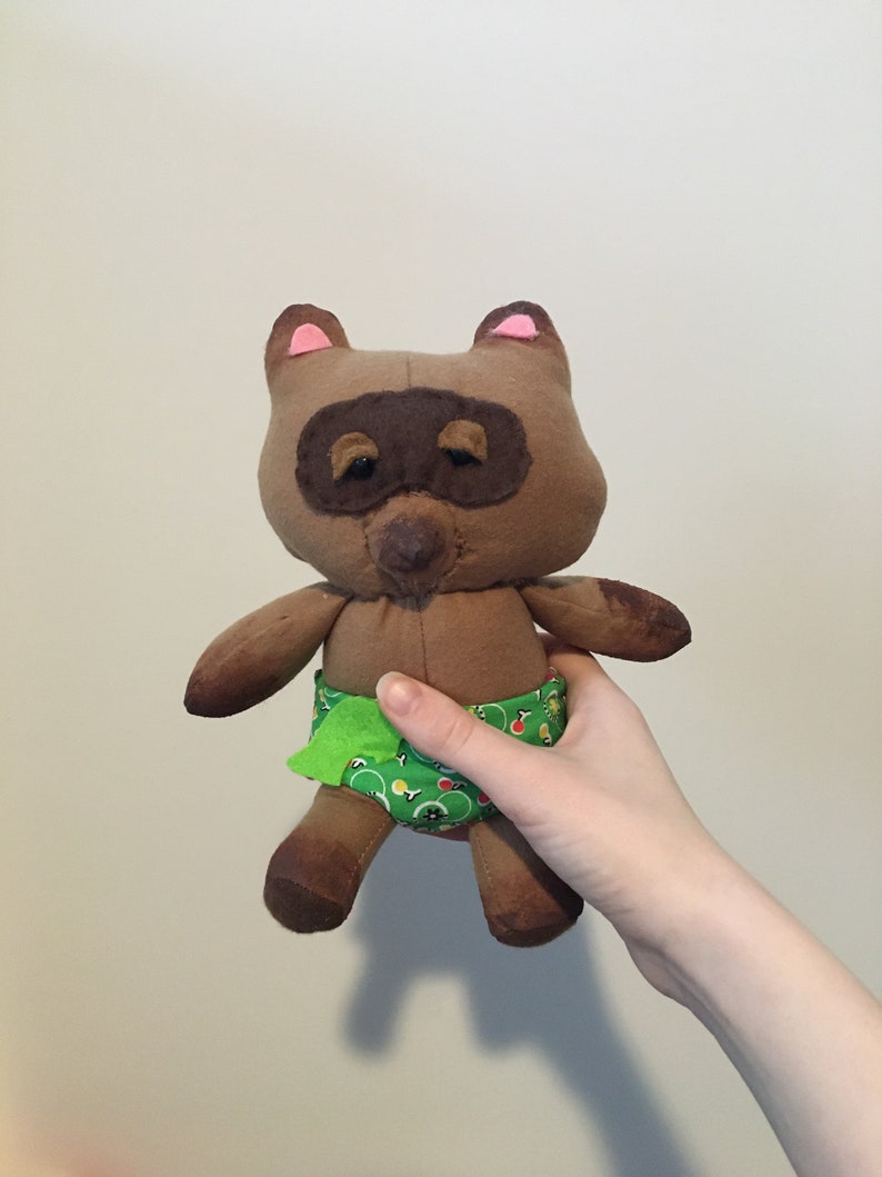 OOAK Tom Nook Plush Baby Tanuki Stuffed Animal | Etsy