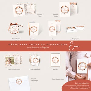 Cartes étapes grossesse fleuries, avec couronne et fleurs façon aquarelle - 20 cartes à photographier ! - EVA image 10