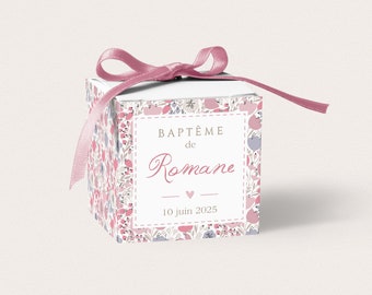 Liberty style pink flower candy box