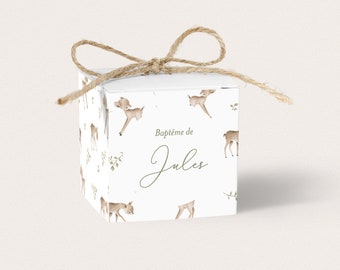 Bambi style little fawn favor box