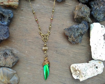 Collier élytre de scarabée