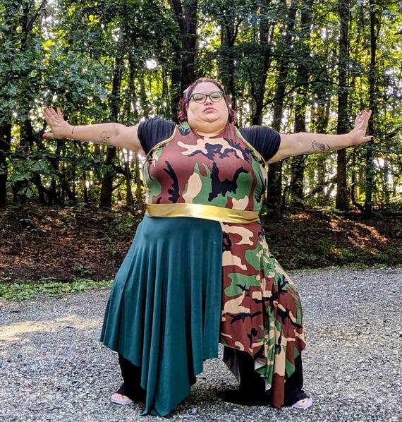 Risen Soldier Prophetic Warfare Overlay Liturgical Dance Praise Dance Dance Overlays Dance Garments Praise Dance Dress Camo Print Etsy