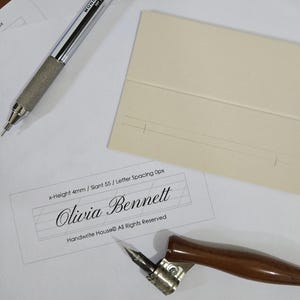 Planificador de diseño caligráfico, herramienta de composición de letras, calculadora de fuentes (herramienta web)