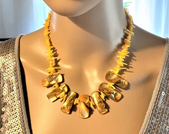 Halskette aus Korallen und Perlmutt, 45 cm, für Damen