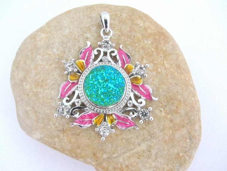 support button chuck Support pendant button pressure 18mm necklace making