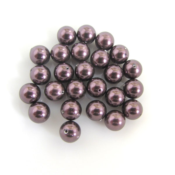 Lot de 25 perles rondes nacrées 0,8mm