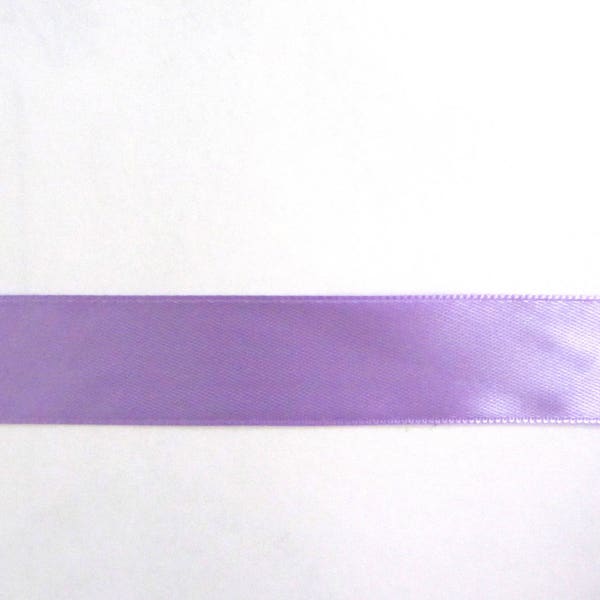 1 mètre de Ruban satiné 25mm violet