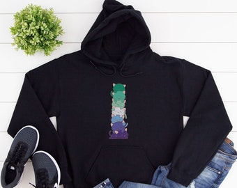 Sudadera con capucha de gato Kawaii con la bandera del orgullo LGBTQ / Ropa estética anime Neko Kawaii para hombres que aman a otros hombres gays y vincienses.