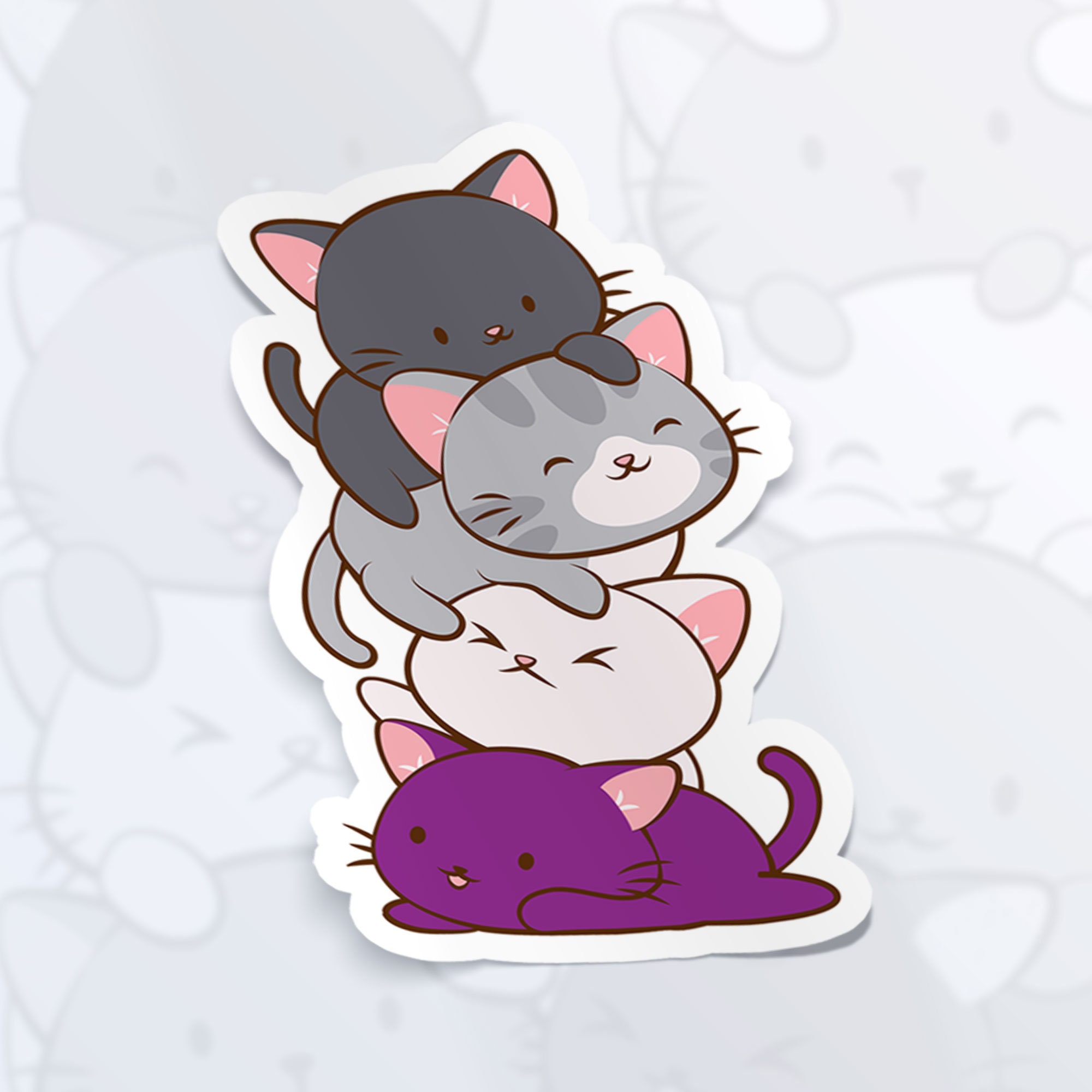 Adesivo De Gato Anime Fofo Com Chapéu PNG , Animal, Desenho