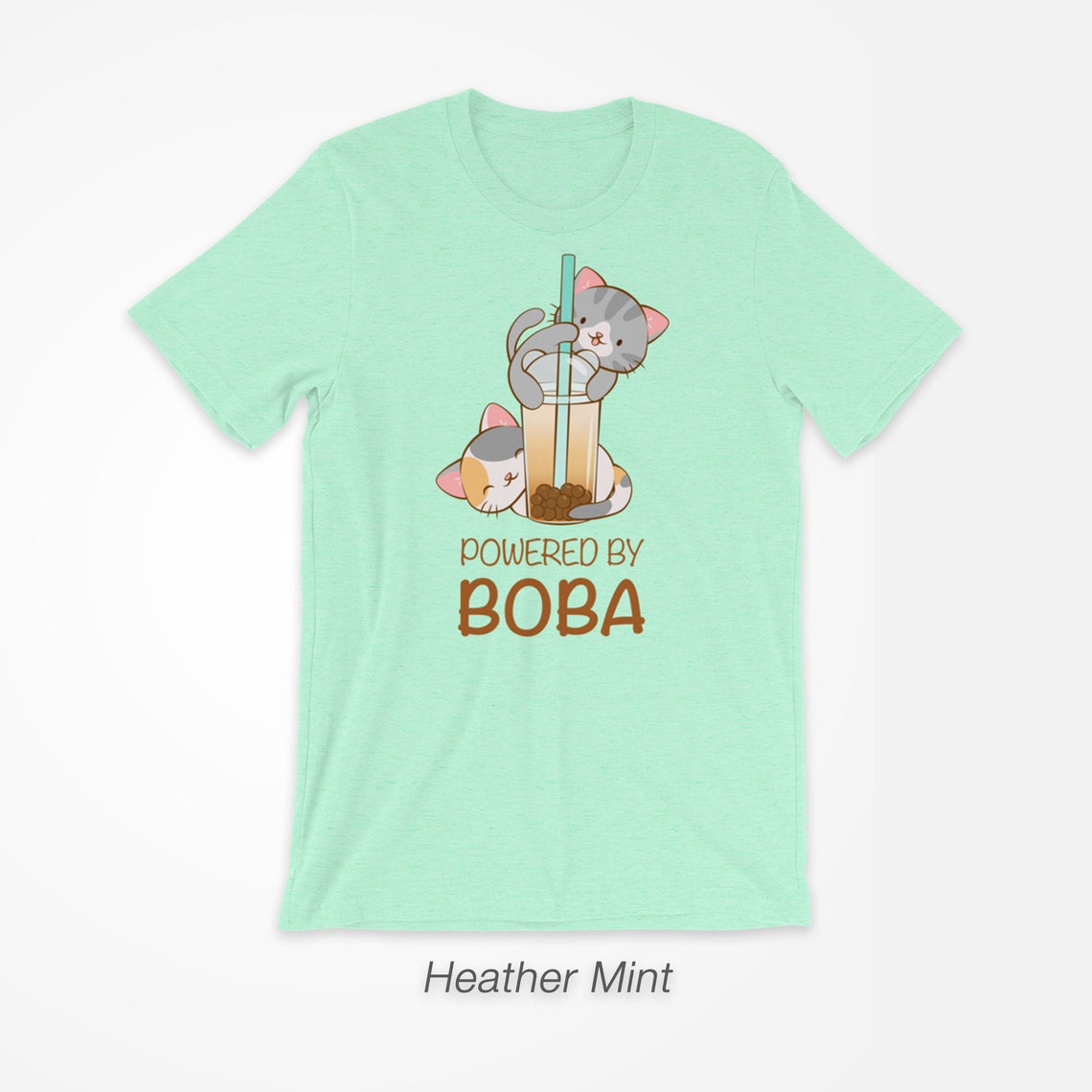Cute Kittens Boba Shirt Bubble Tea Kawaii Clothing for Cat Etsy