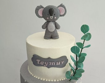 Koala bear Cake Topper animal cake topper birthday cake decoration for a birthday cake koala bear party animal party animal deco